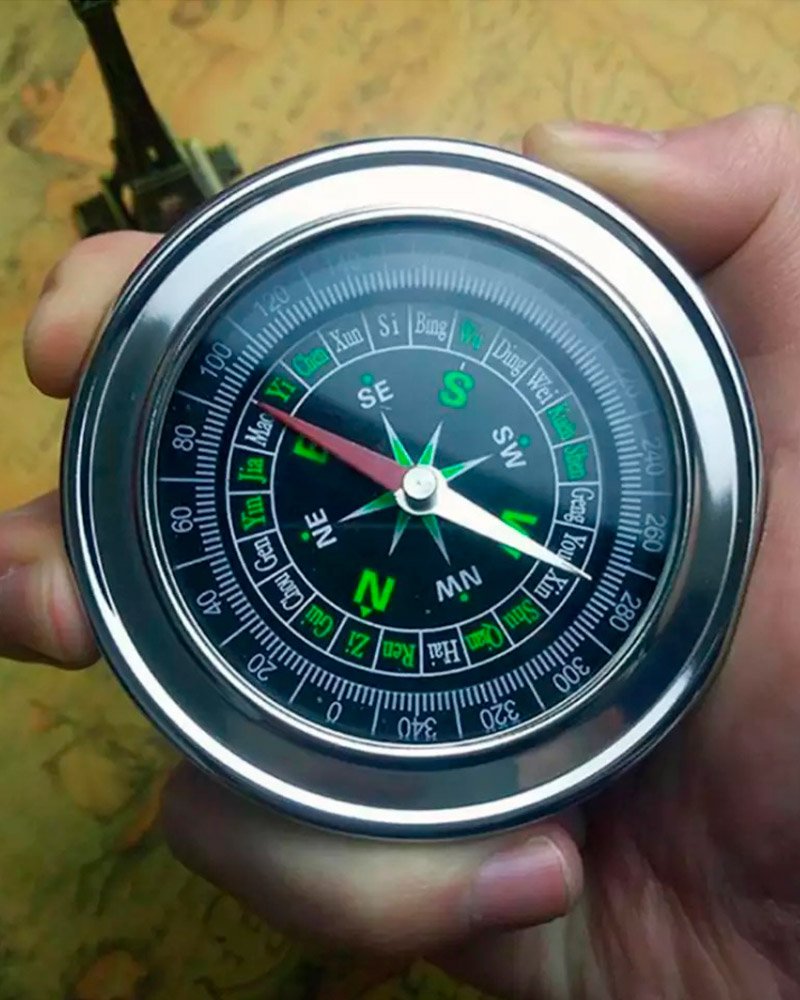 Brujula Magentica Camping Alta Calidad Acero - Imagen 3