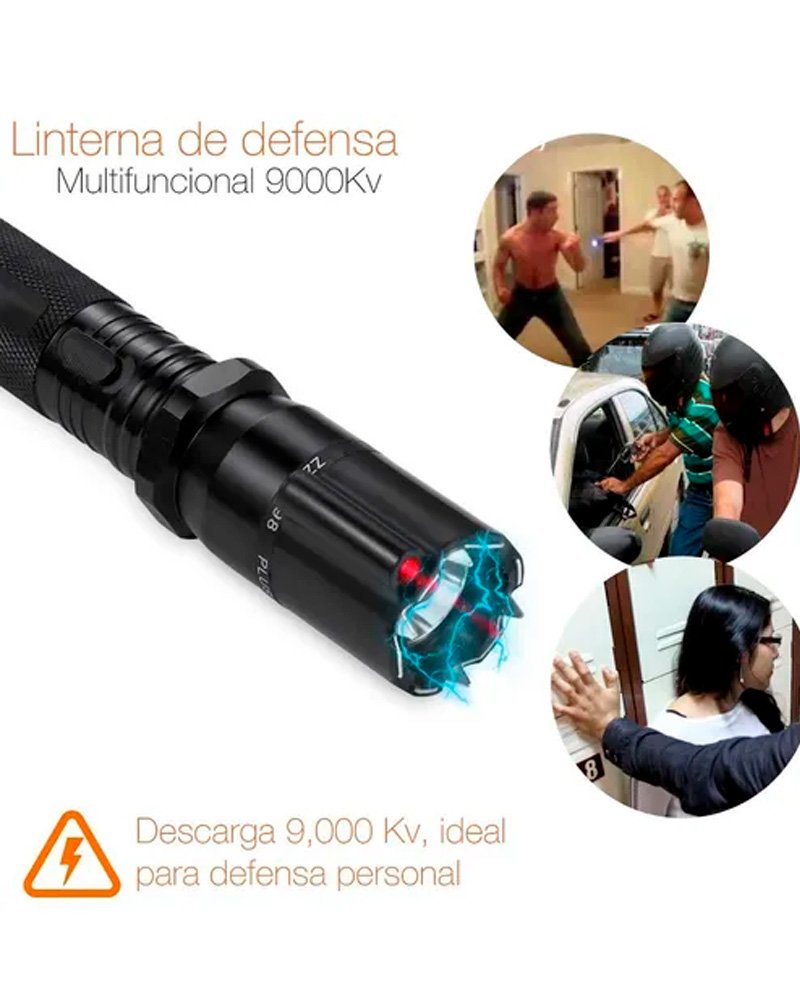 Linterna Táctica con Paralizador Taser - Imagen 4