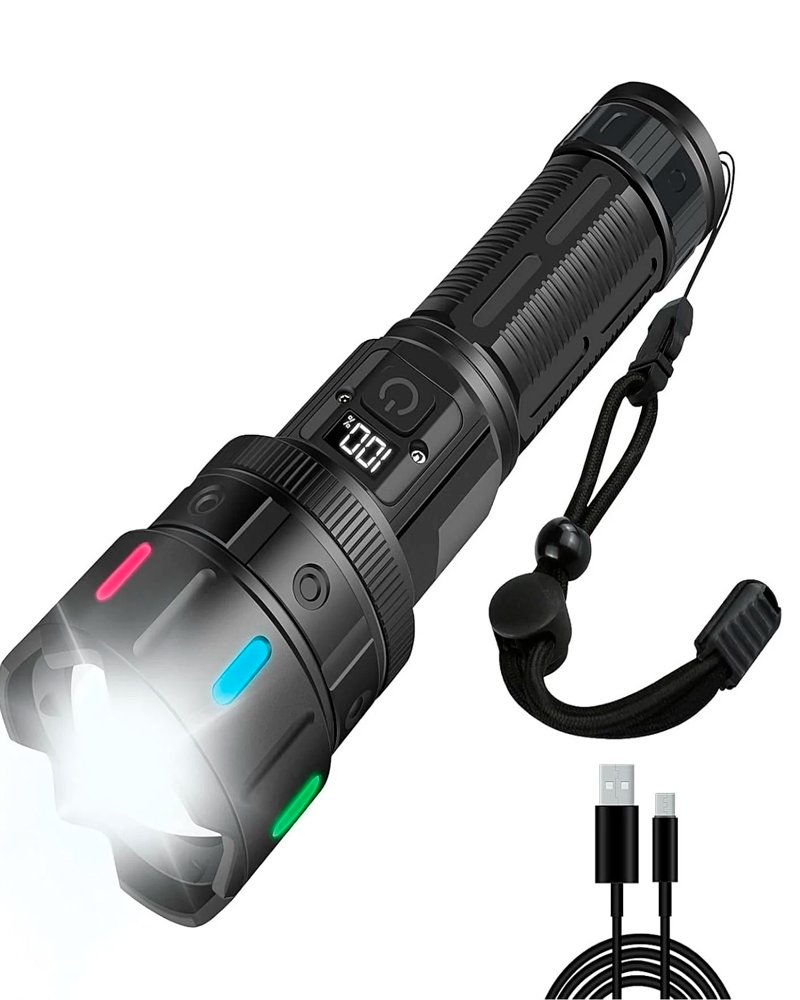 Linterna Táctica Led Recargable LS-L5501 30.000 Lúmenes