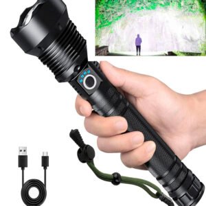 Linterna Led Tactica Recargable Usb Impermeable